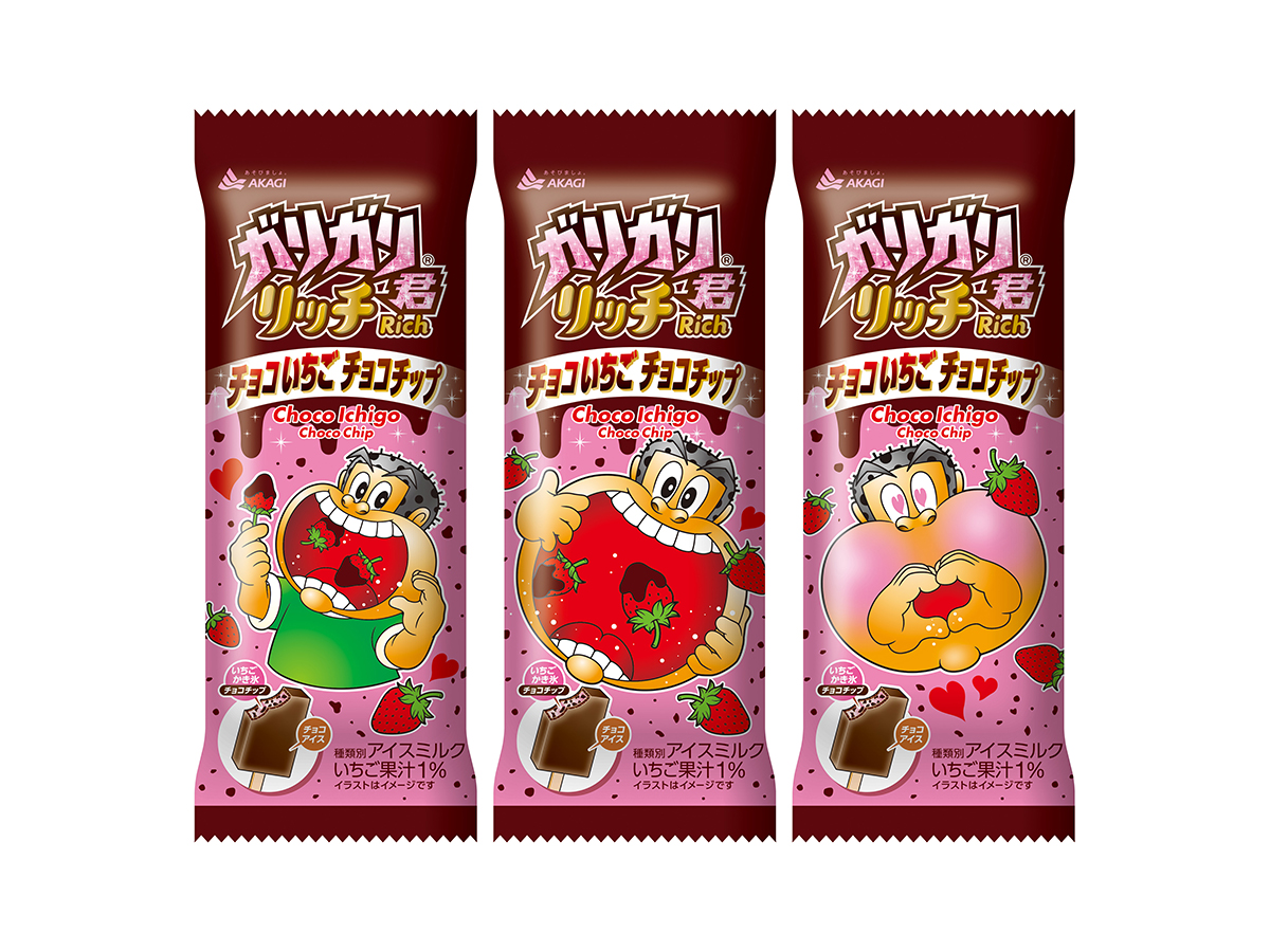 赤城乳業 ガリガリ君リッチ チョコいちごチョコチップ